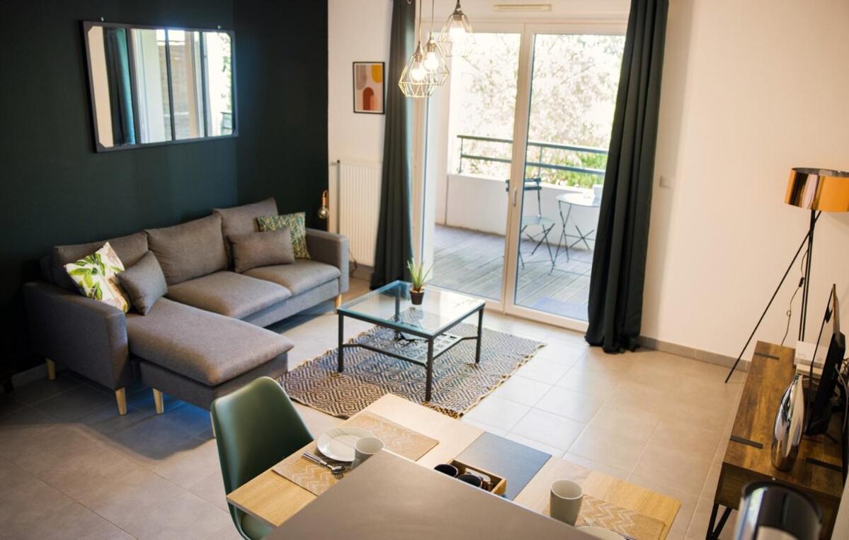Le Jardin Sequoia ~ Climatisation ~ Parking Apartment L'Union Luaran gambar